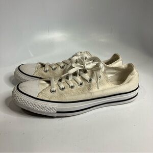 Converse double tongue sneakers size 8